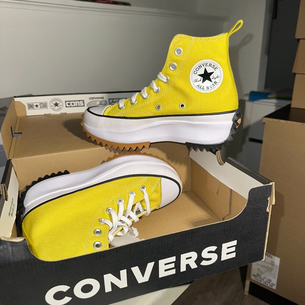Converse Run Star Hike Hi platform Bitter Lemon